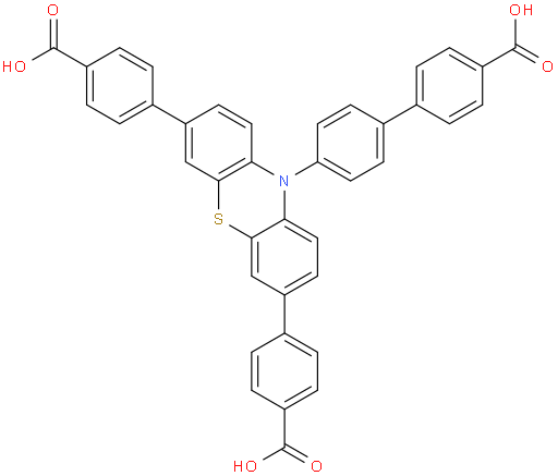 4,4'-(10-(4'-carboxy-[1,1'-biphenyl]-4-yl)-10H-phenothiazine-3,7-diyl)dibenzoic acid