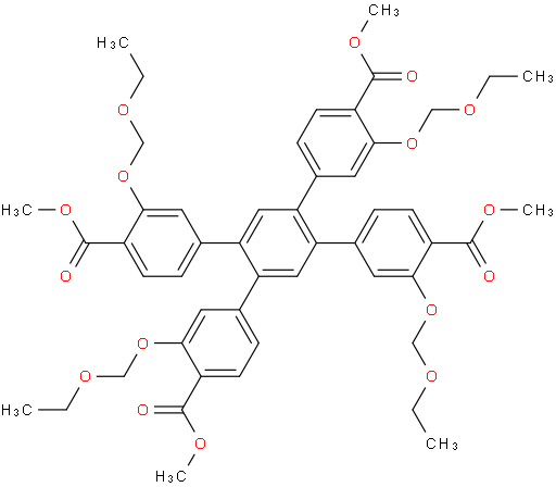 dimethyl 3,3''-bis(ethoxymethoxy)-4',5'-bis(3-(ethoxymethoxy)-4-(methoxycarbonyl)phenyl)-[1,1':2',1''-terphenyl]-4,4''-dicarboxylate