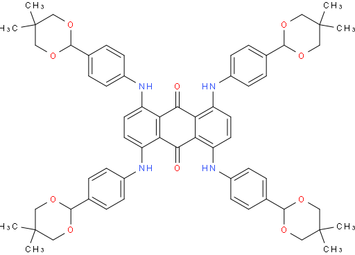 1,4,5,8-tetrakis((4-(5,5-dimethyl-1,3-dioxan-2-yl)phenyl)amino)anthracene-9,10-dione