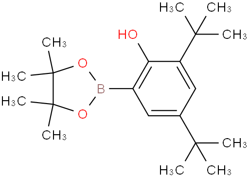2,4-di-tert-butyl-6-(4,4,5,5-tetramethyl-1,3,2-dioxaborolan-2-yl)phenol