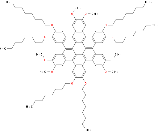 2,3,10,11,18,19-hexamethoxy-6,7,14,15,22,23-hexakis(octyloxy)trinaphtho[1,2,3,4-fgh:1',2',3',4'-pqr:1'',2'',3'',4''-za1b1]trinaphthylene