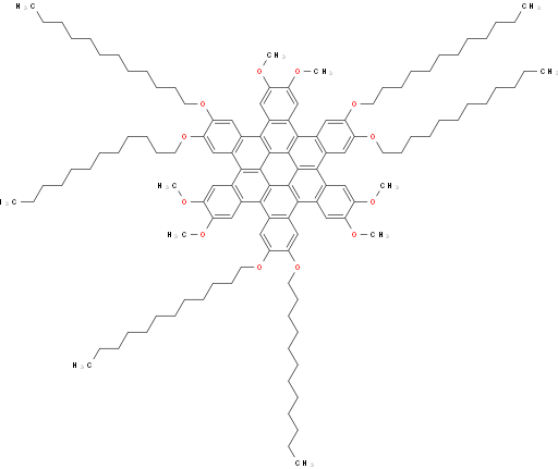 2,3,10,11,18,19-hexakis(dodecyloxy)-6,7,14,15,22,23-hexamethoxytrinaphtho[1,2,3,4-fgh:1',2',3',4'-pqr:1'',2'',3'',4''-za1b1]trinaphthylene