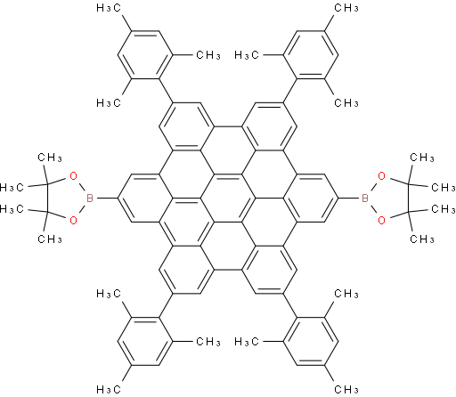 2,2'-(5,8,14,17-tetramesitylhexabenzo[bc,ef,hi,kl,no,qr]coronene-2,11-diyl)bis(4,4,5,5-tetramethyl-1,3,2-dioxaborolane)