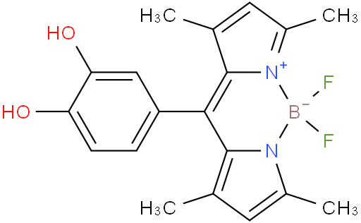 10-(3,4-dihydroxyphenyl)-5,5-difluoro-1,3,7,9-tetramethyl-5H-dipyrrolo[1,2-c:2',1'-f][1,3,2]diazaborinin-4-ium-5-uide