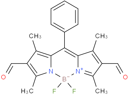 5,5-difluoro-2,8-diformyl-1,3,7,9-tetramethyl-10-phenyl-5H-dipyrrolo[1,2-c:2',1'-f][1,3,2]diazaborinin-4-ium-5-uide